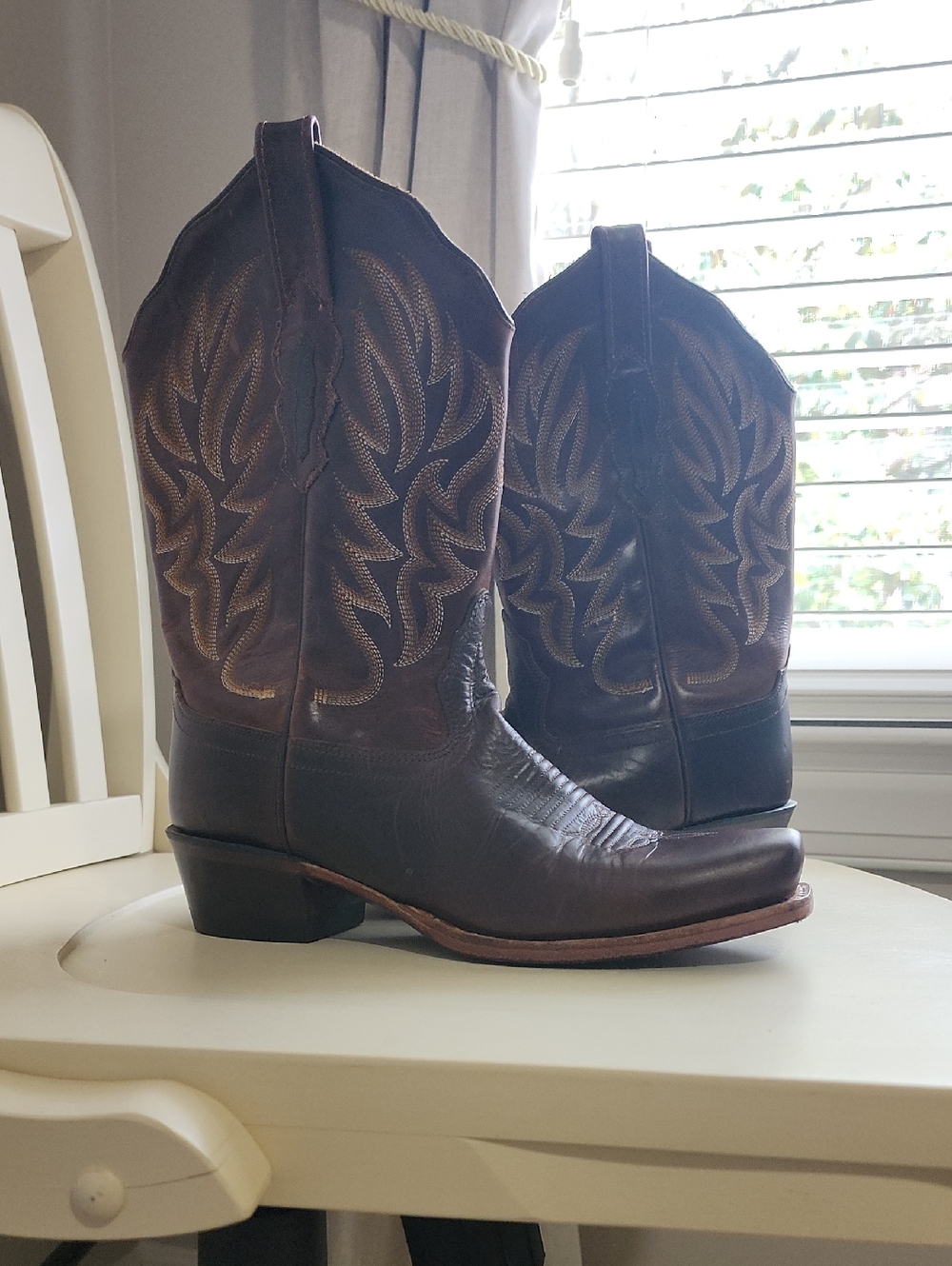 Women's Dark Brown Western Cowboy Boots